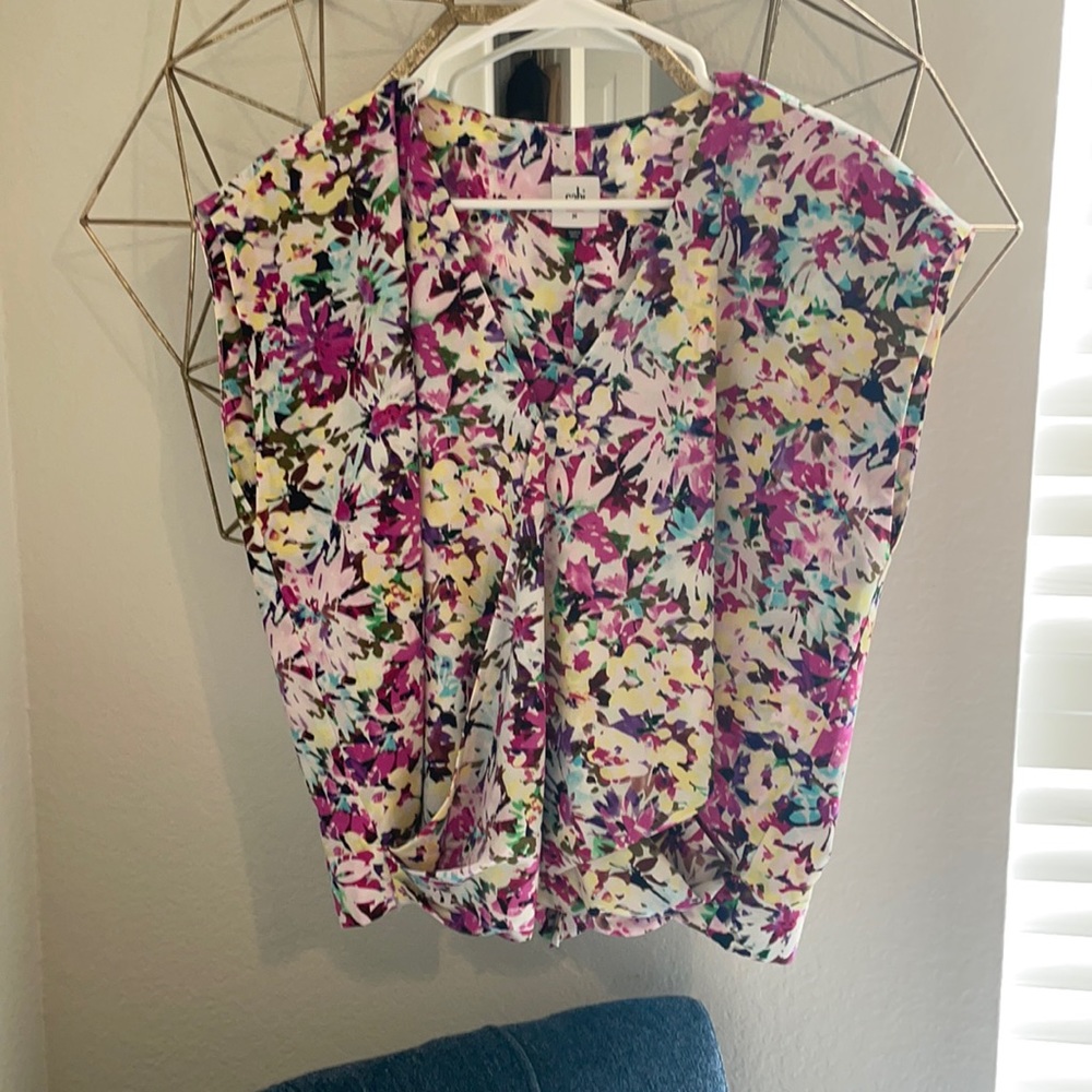 CAbi 5211 The Eden Top floral blouse - medium
